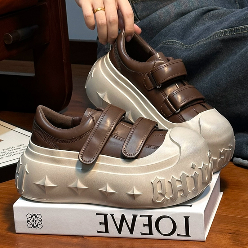 Vintage Fashion Online - Vintage Big Head Women's Leather Shoes