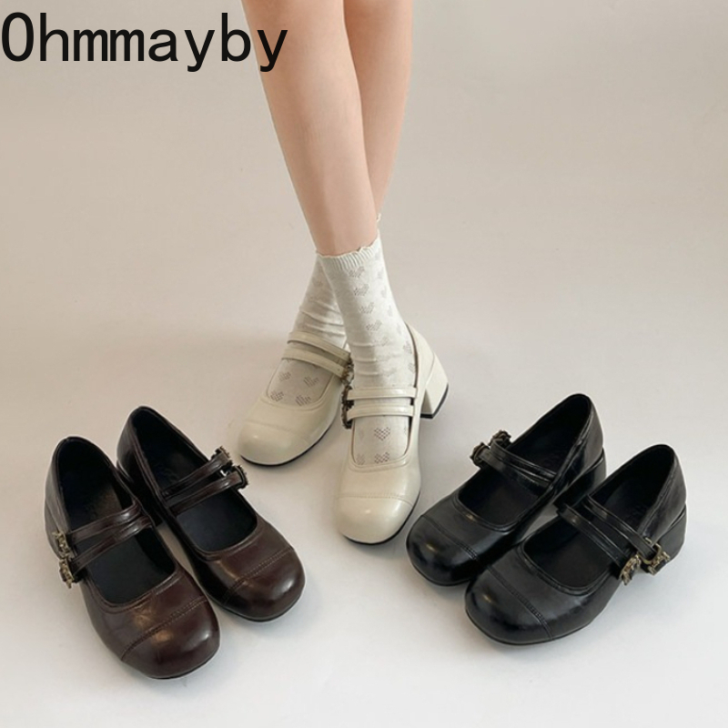 Vintage Thick Heel Women Mary  - Vintage Outdoor Fashion recension och pris