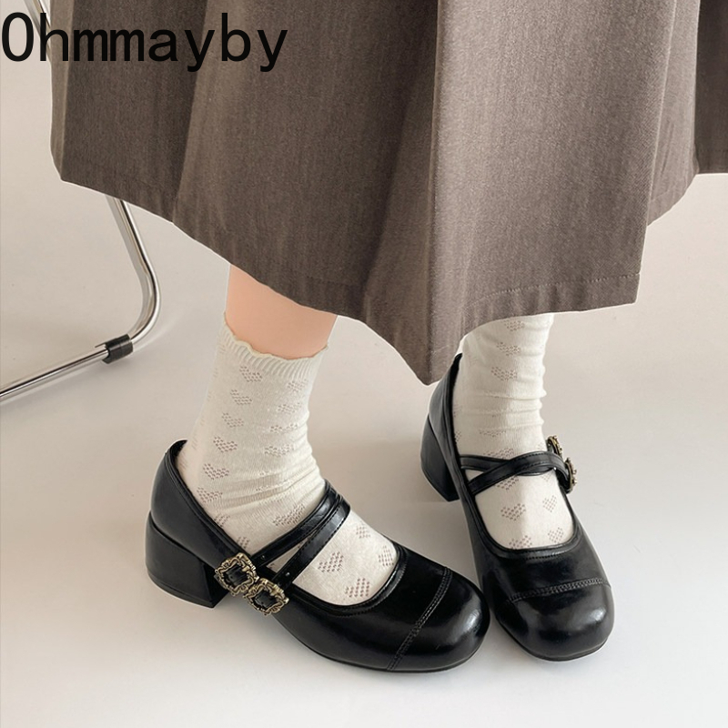 Vintage Thick Heel Women Mary  - Vintage Outdoor Fashion recension och pris