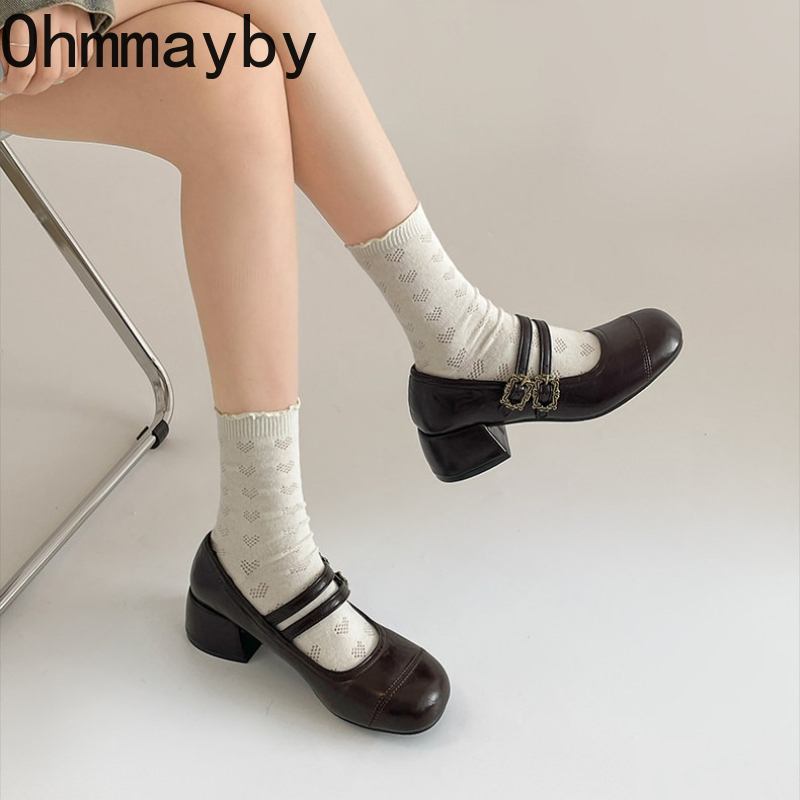 Vintage Thick Heel Women Mary  - Vintage Outdoor Fashion recension och pris