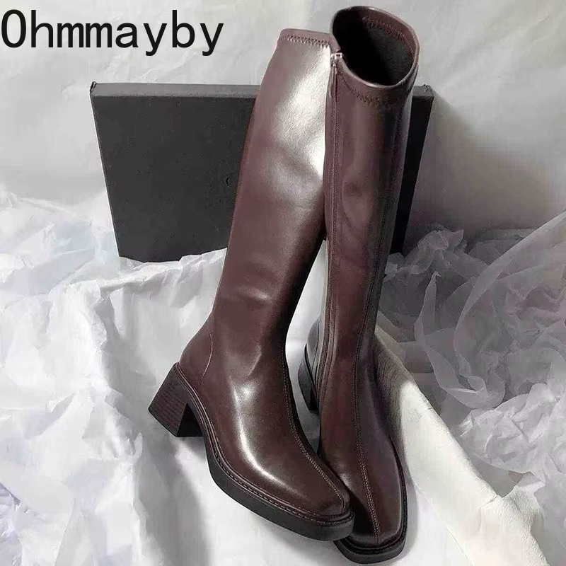 Vintage Thick Heel Women Knee  - Vintage Fashion Online recension och pris