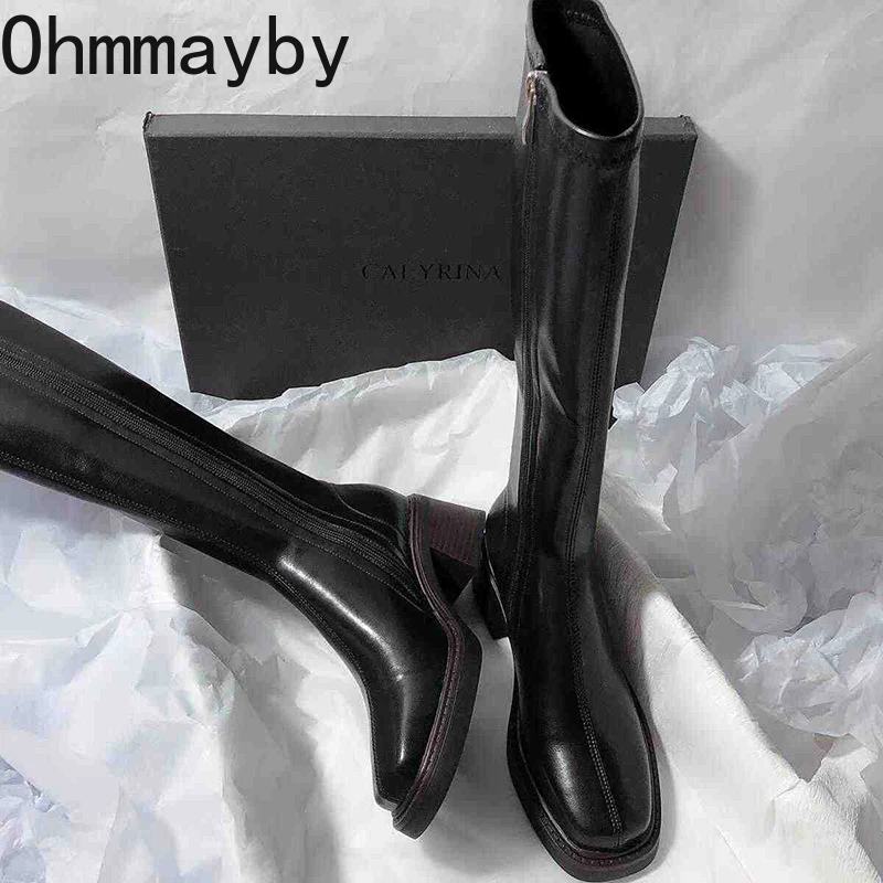 Vintage Thick Heel Women Knee  - Vintage Fashion Online recension och pris