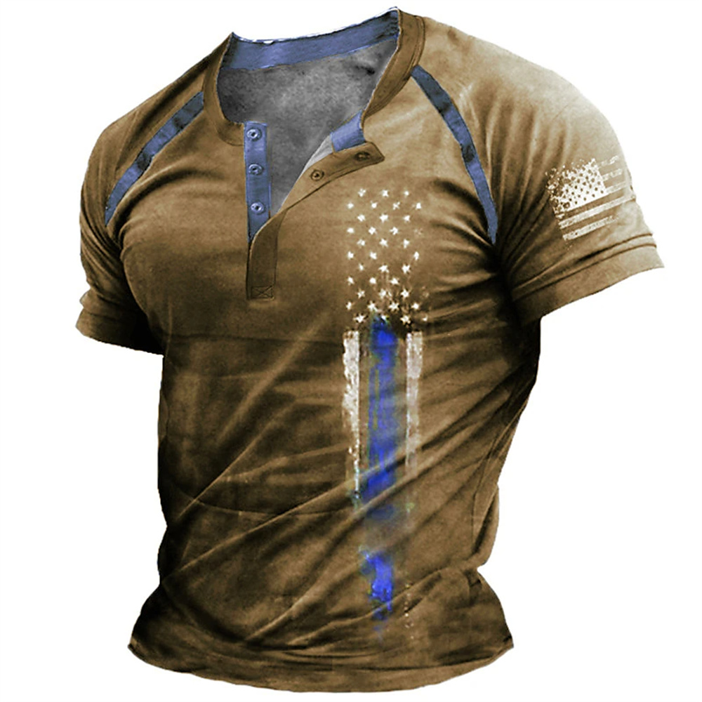 Funny 3D American Flag Print M - Vintage Fashion Jersey recension och pris