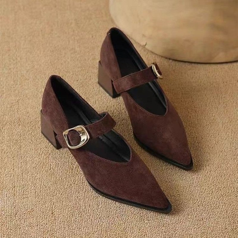 Women Vintage Mary Jane Block  - Vintage Fashion Dresses recension och pris