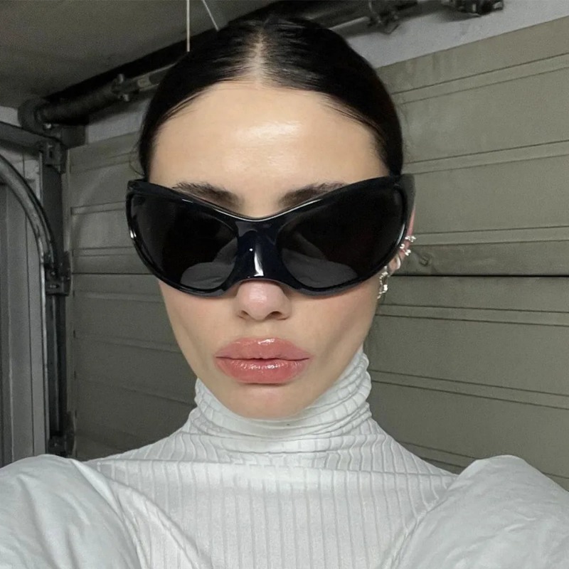 New Y2K Punk Sunglasses Women  - Vintage Fashion Enthusiasts recension och pris