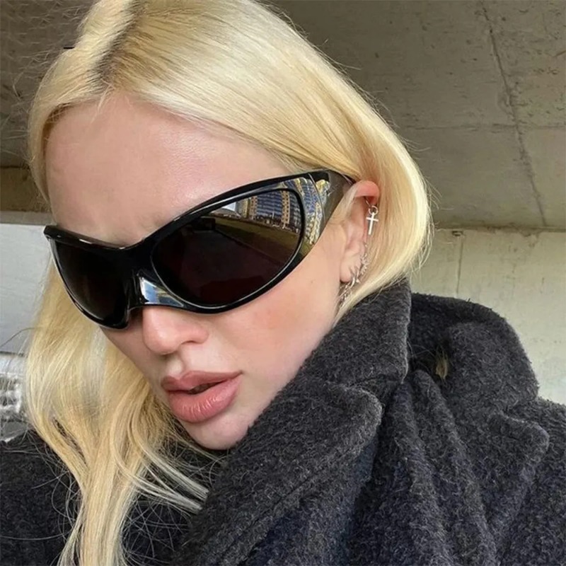New Y2K Punk Sunglasses Women  - Vintage Fashion Enthusiasts recension och pris