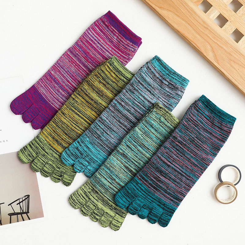 1/5 Pairs Man Colorful Toe Hap - Vintage Fashion Enthusiasts recension och pris