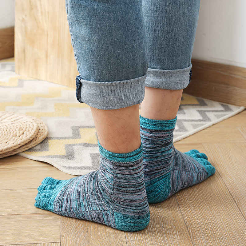 1/5 Pairs Man Colorful Toe Hap - Vintage Fashion Enthusiasts recension och pris