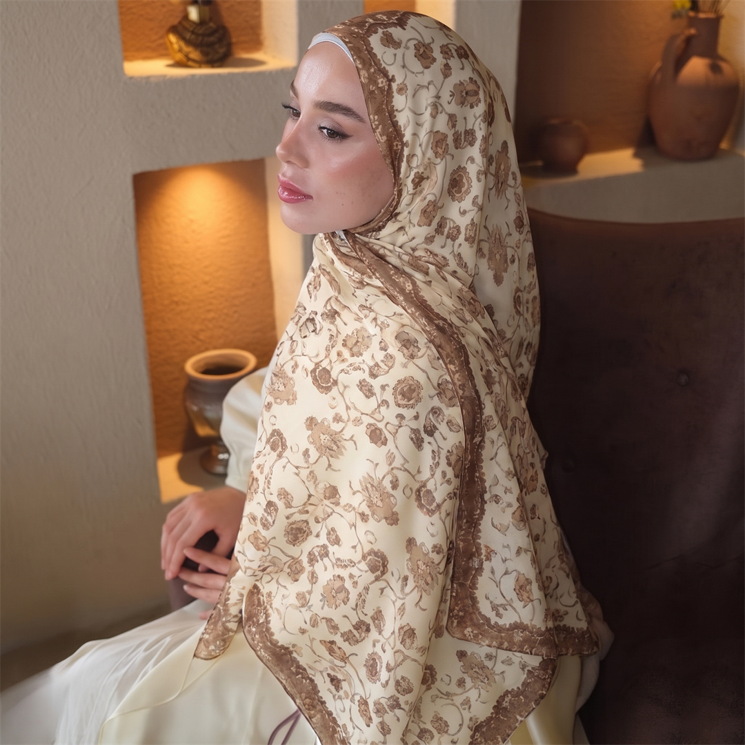 Vintage Floral Print Hijab Sof - Vintage Outdoor Fashion recension och pris